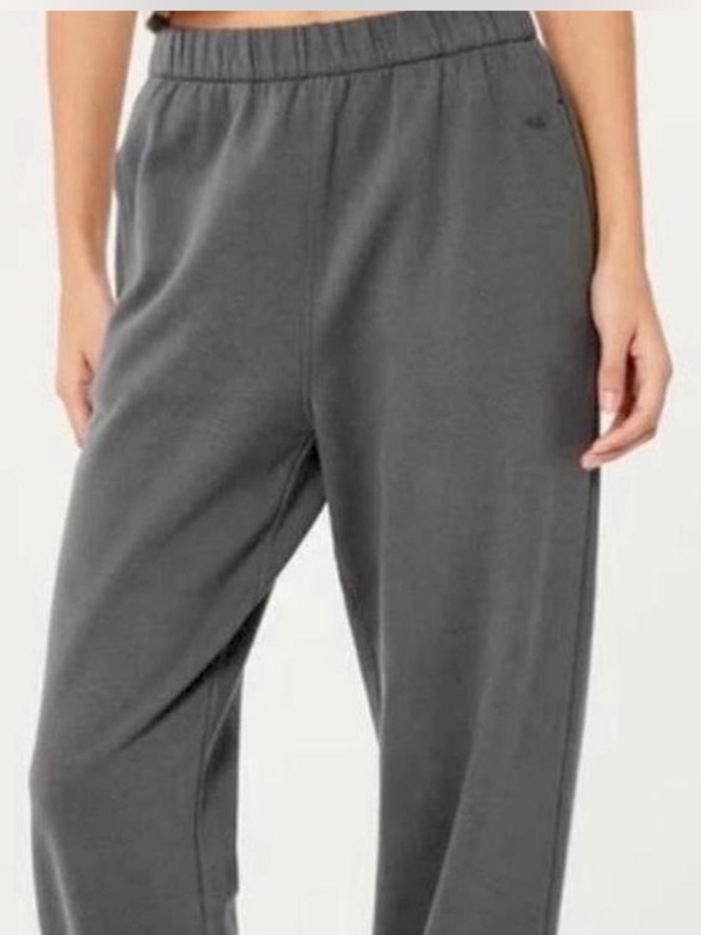 Hollister Adjustable Rise Joggers Small- Slate Gray